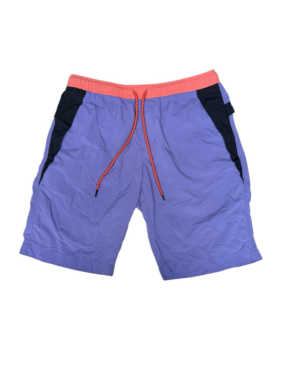 🔥 Arizona Jean Co. Retro Colorblock Nylon Shorts 💜🖤